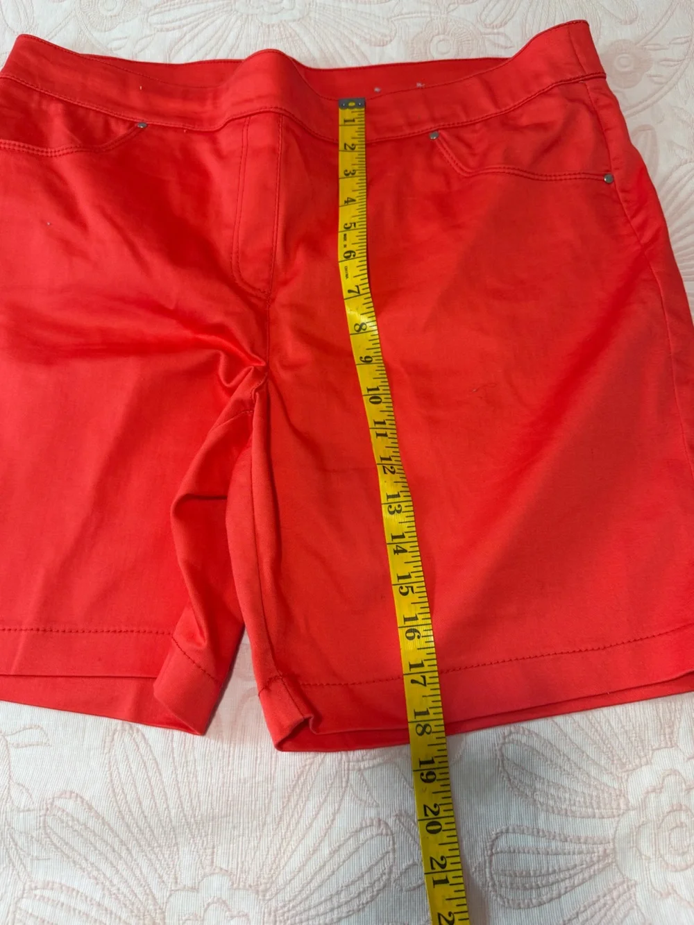 Coral Bay Vibrant Red Orange Shorts